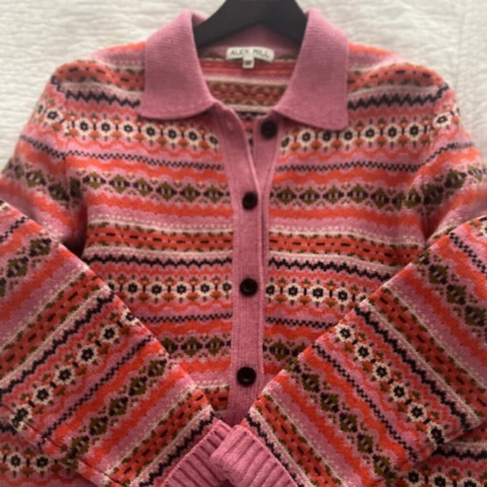 Alex Mill Fair Isle Cardigan/Sweater XL